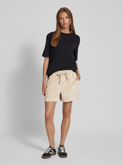 Marc O'Polo Loose Fit Shorts mit elastischem Bund Beige 1