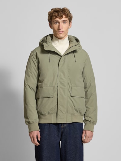 Tommy Jeans Regular fit bomberjack met capuchon Olijfgroen - 4