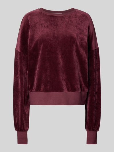 Armedangels Oversized Sweatshirt mit gerippten Abschlüssen Modell 'LEDIANAA' Bordeaux 2