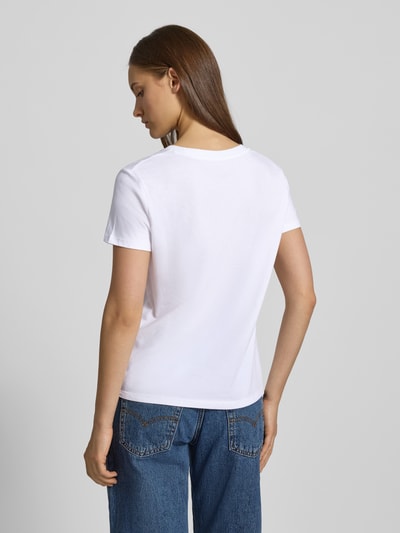 Levi's® T-shirt z nadrukiem z logo i okrągłym dekoltem Biały 5