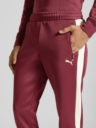 PUMA PERFORMANCE Sweatpants met ritszakken Bordeaux - 3