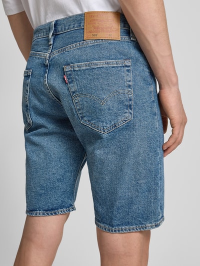 Levi's® Korte regular fit jeans in 5-pocketmodel, model '501' Jeansblauw - 3