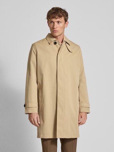 HUGO Relaxed Fit Trenchcoat mit Baumwoll-Anteil Modell 'MAVER2431' Beige 4