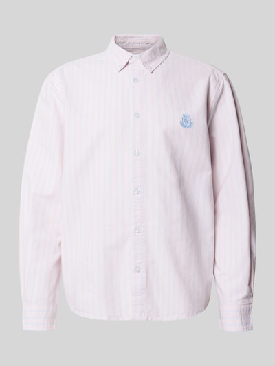 REVIEW Regular fit vrijetijdsoverhemd met logostitching Lichtroze - 2