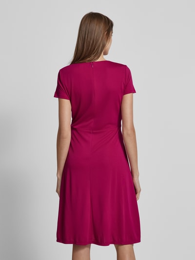 Lauren Ralph Lauren Knielanges Kleid mit Applikation Modell 'KARLEE' Fuchsia 5