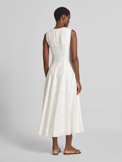 Jake*s Collection Fit and Flare Freizeitkleid aus Viskose-Mix Modell 'D076-FlwSkaterDr' Offwhite 5