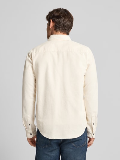 Tom Tailor Denim Relaxed Fit Cordhemd aus reiner Baumwolle Offwhite 5