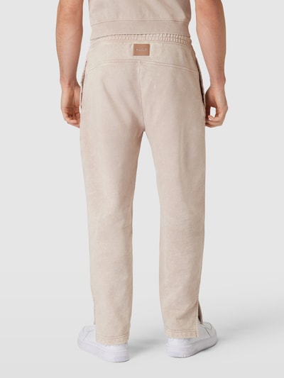 HUGO Sweatpants met elastische band, model ‘Danama’ Beige - 5