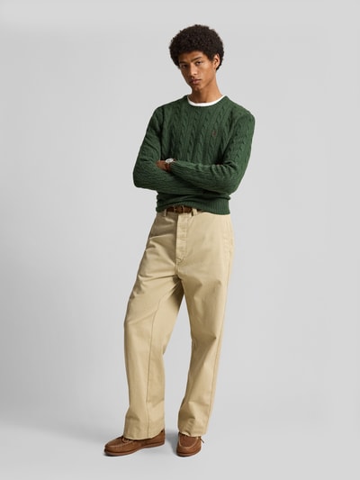 Polo Ralph Lauren Regular Fit Pullover aus Woll-Kaschmir-Mix Dunkelgruen 1
