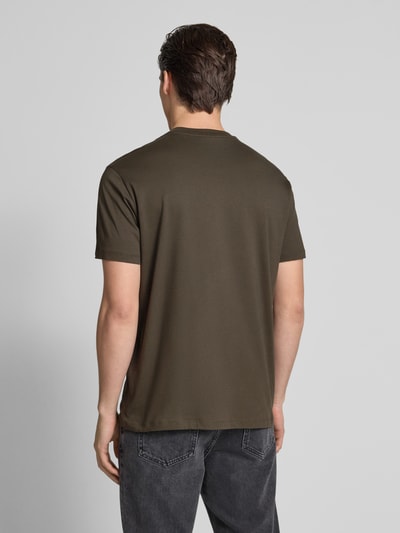 ARMANI EXCHANGE Regular Fit T-Shirt aus reiner Baumwolle Dunkelgruen 5