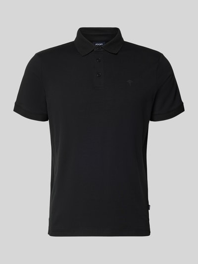 Produktfoto, Regular Fit Poloshirt mit Knopfleiste Modell 'Carlosjuan' von JOOP! Collection, schwarz, Baumwoll-Mix mit Stretch-Anteil