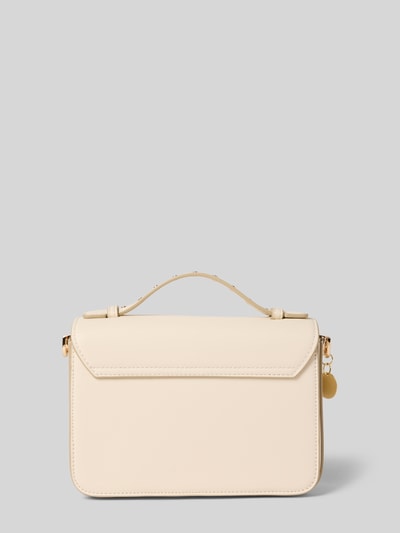 Seidenfelt Handtasche mit Tragehenkel und Nieten Modell 'SENJA' Beige 4