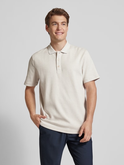 MCNEAL Regular fit poloshirt met korte knoopsluiting Steengrijs gemêleerd - 4