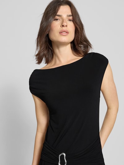 Neo Noir Slim Fit Maxikleid mit Zierschnalle Modell 'Minja' Black 3