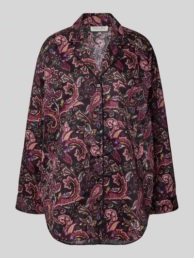 Christian Berg Woman Pyjama-Oberteil mit Knopfleiste Black 1