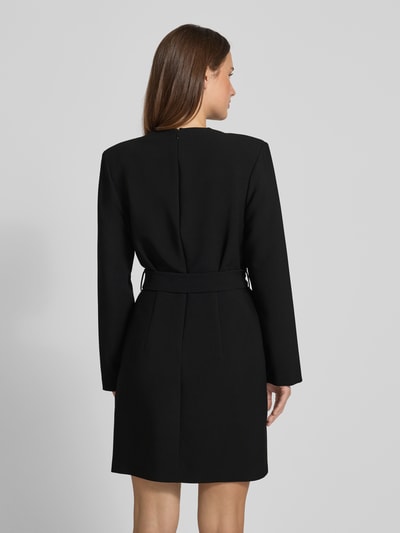 Jake*s Collection Wickelkleid mit Gürtel und V-Ausschnitt Black 5