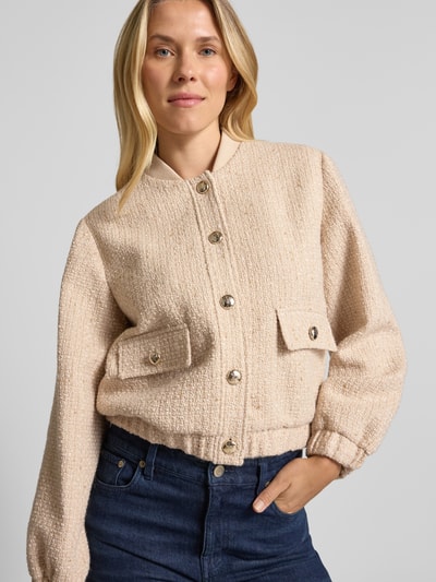 JOOP! Jack met opstaande kraag en knoopsluiting, model 'JEWEL' Beige - 3