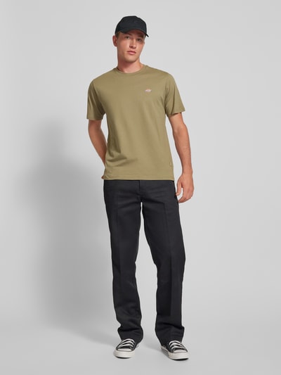 Dickies T-Shirt mit Label-Print Modell 'MAPLETON' Khaki 1