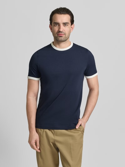 MCNEAL Slim Fit T-Shirt mit Rundhalsausschnitt Dunkelblau 4