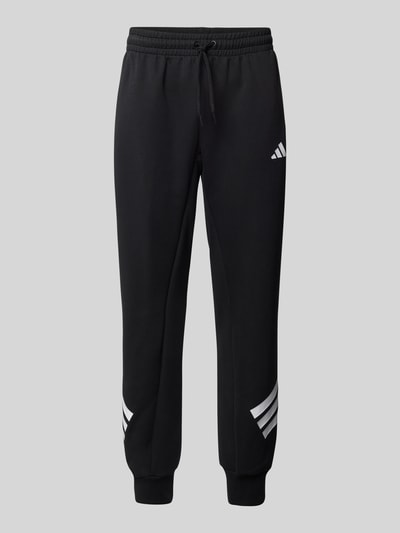 ADIDAS SPORTSWEAR Spodnie dresowe z nadrukiem z logo Czarny 1