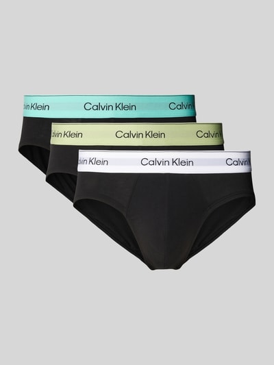 Calvin Klein Underwear Slipy z pasem z logo w zestawie 3 szt.  1