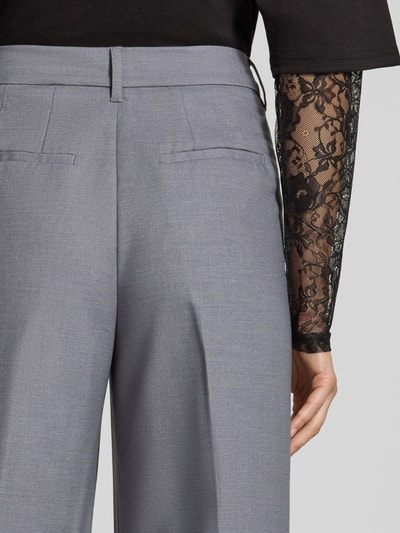 JJXX wide fit broek met viscose, model 'Aya Ellis' Middengrijs gemêleerd - 3