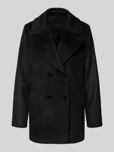 Marc Cain Jack van scheerwolmix met mohair Zwart - 2