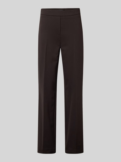 STEHMANN Stoffen broek met achterzakken, model 'Editta' Chocoladebruin - 2