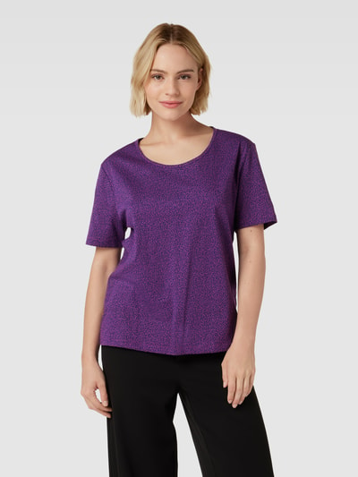 Esprit T-Shirt mit Allover-Muster Fuchsia 4