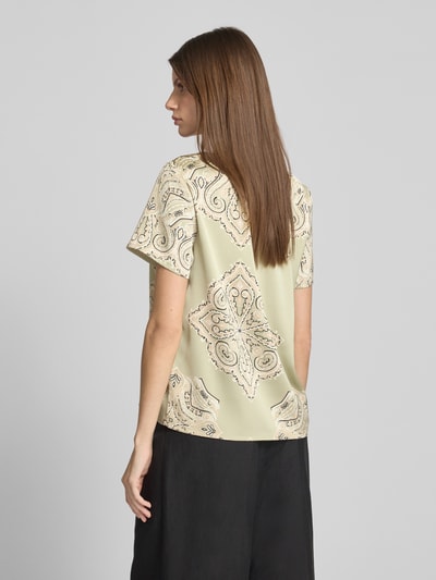 B.Young Regular fit blouseshirt met druppelvormige hals Lindegroen - 5