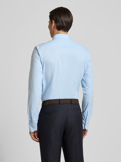 BOSS Slim Fit Businesshemd aus Baumwoll-Mix Modell 'H-HANK-KENT-C1-214' Hellblau 5