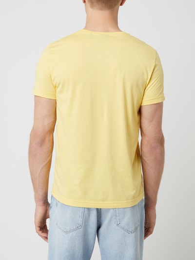 Gant Regular Fit T-Shirt mit Logo-Stickerei  Gelb 5