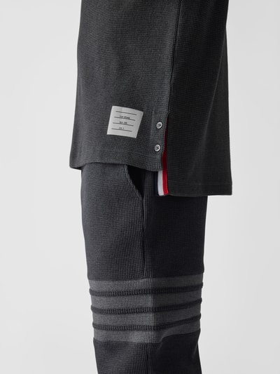 Thom Browne Rollkragenpullover mit Kontraststreifen Dunkelgrau 6