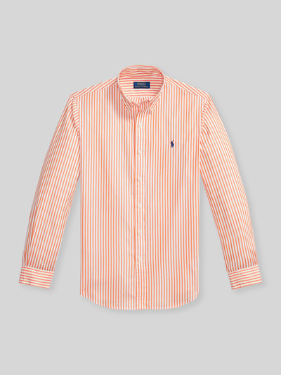 Polo Ralph Lauren custom fit vrijetijdsoverhemd van puur katoen Oranje - 2