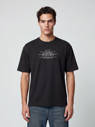G-Star RAW T-Shirt mit zentralem Logo-Print Black 4