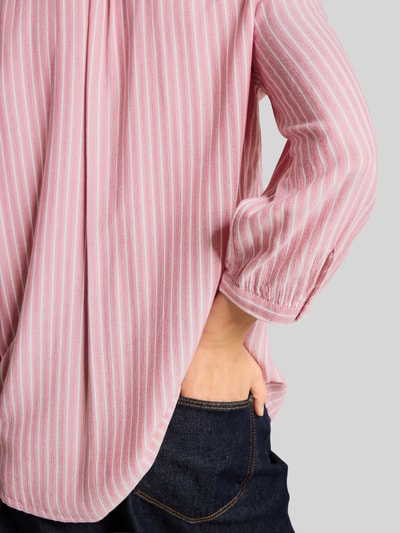 Tom Tailor regular fit blouse met lange mouwen van viscose Felroze - 3