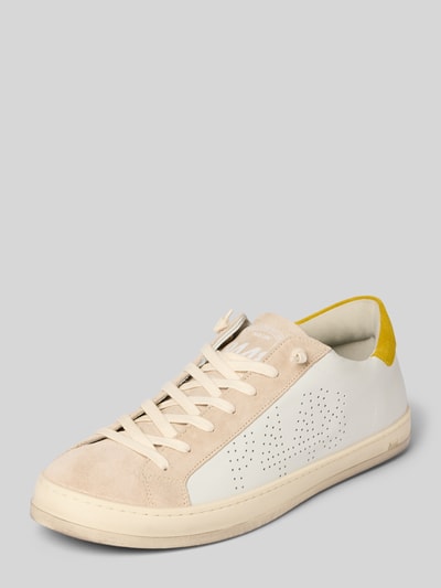P448 Sneaker mit Schnürverschluss Modell 'JOHN' Weiss 1