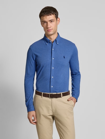 Polo Ralph Lauren Regular Fit Freizeithemd mit Button-Down-Kragen Marine 4