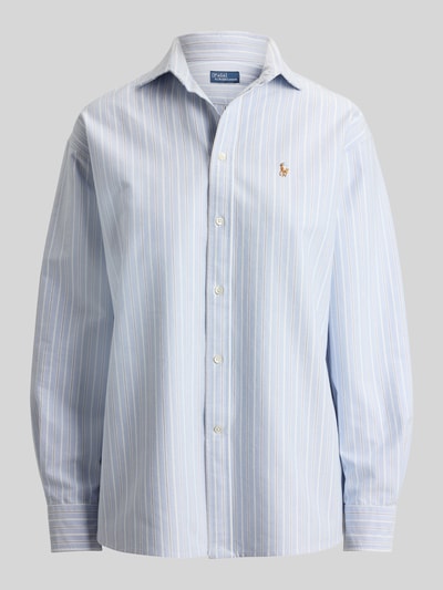 Polo Ralph Lauren Bluzka koszulowa o kroju relaxed fit z czystej bawełny Jasnoniebieski 2