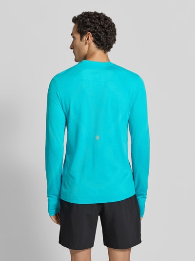 ASICS Longsleeve mit Logo-Print und Rundhalsausschnitt Tuerkis 5