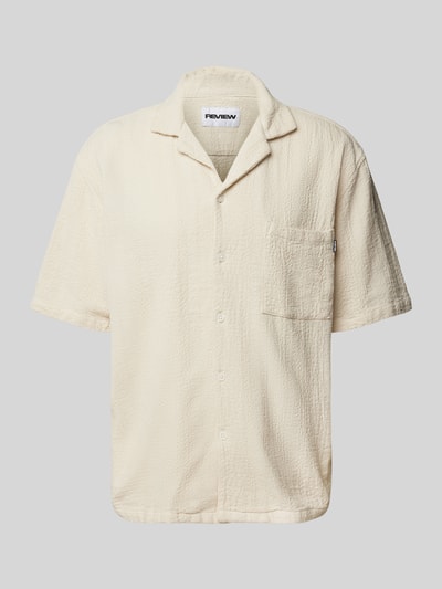 REVIEW Relaxed Fit Freizeithemd mit 1/2-Arm Ecru 2