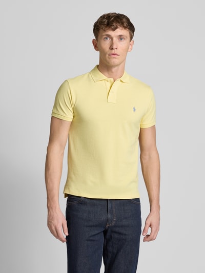 Polo Ralph Lauren Poloshirt mit Label-Stitching Dunkelgelb 4