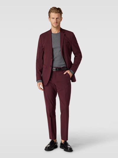 SELECTED HOMME Pantalon met persplooien, model 'LIAM' Bordeaux - 1