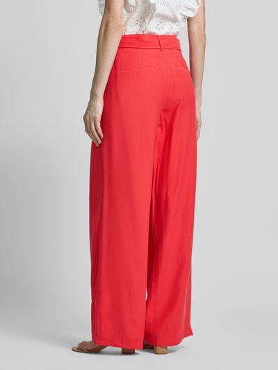 s.Oliver RED LABEL Wide-Leg-Hose mit Stoffgürtel Rot 5