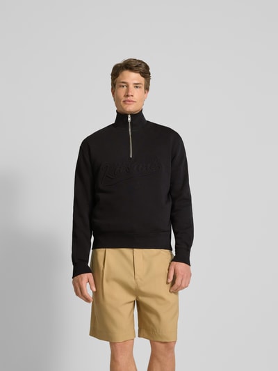 MAISON KITSUNÉ Oversized Sweatshirt aus Baumwolle Black 4