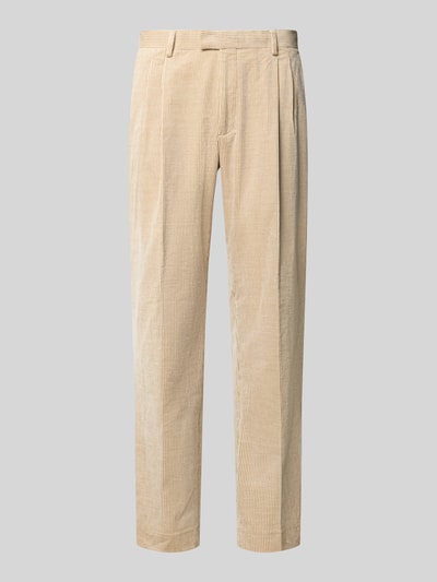 MCNEAL Herren Anzughose mit Cordstruktur Modell 'Sullivan' Beige 1