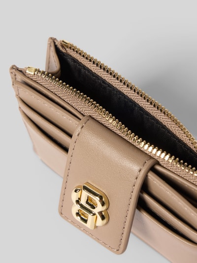 BOSS Portemonnee in leerlook, model 'B_ICON' Taupe - 3