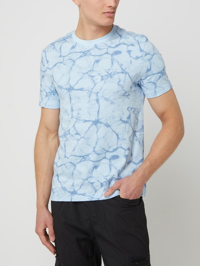 CK Calvin Klein T-Shirt im Batik-Look Hellblau 4