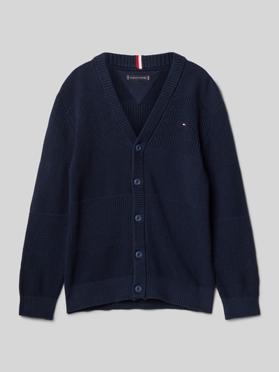 Tommy Hilfiger Teens Relaxed Fit Cardigan in Strick-Optik Marine 1