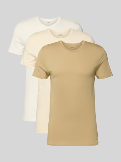 Polo Ralph Lauren Underwear T-Shirt mit geripptem Rundhalsausschnitt im 3er-Pack Beige 1